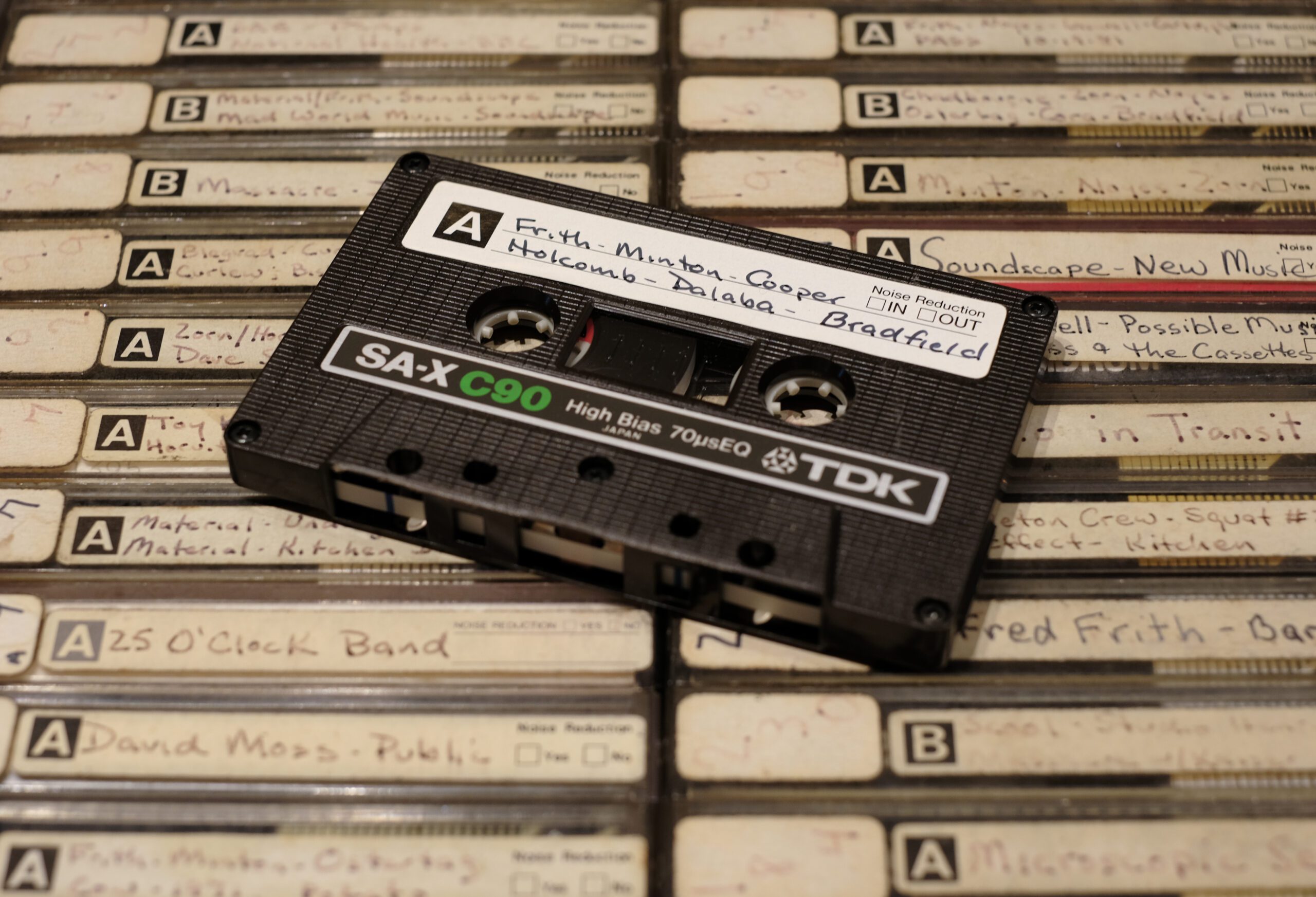 Image of multiple tapes from the Studio Henry Collection of the Creative Audio Archive.